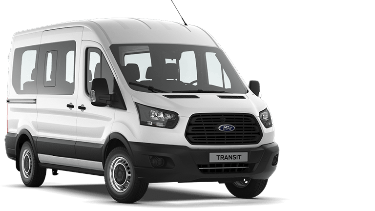 Ford Transit Minibus bianco